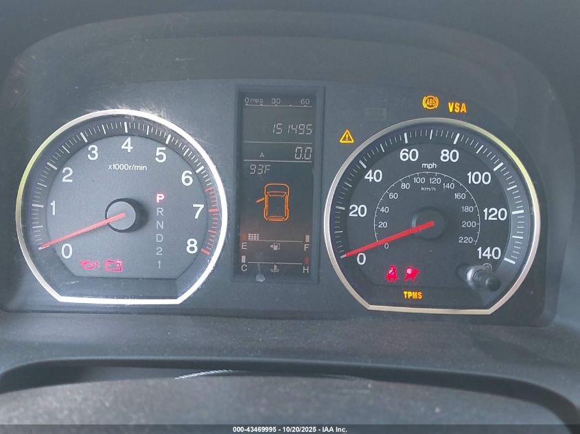 2008 Honda Cr-V Ex-L VIN: JHLRE38798C056480 Lot: 43469995