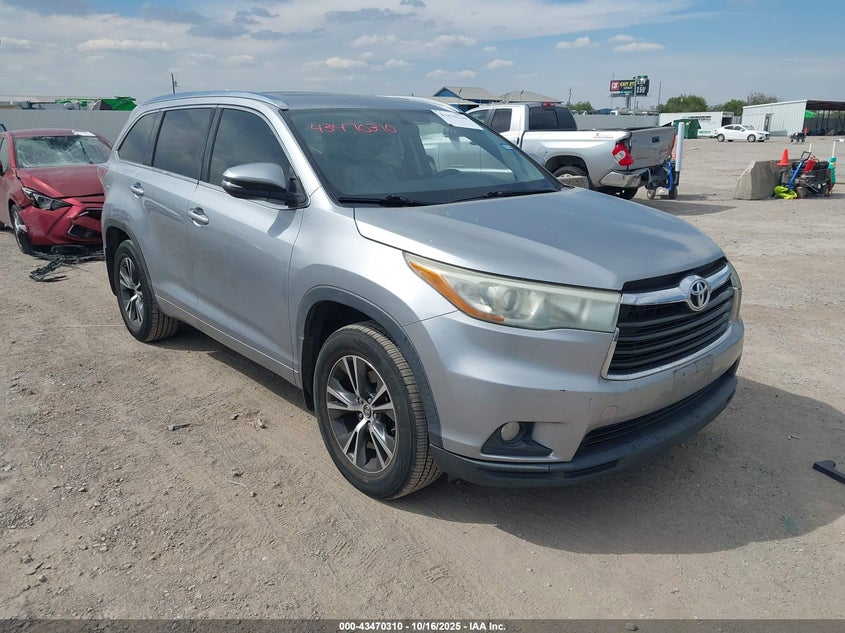 2016 TOYOTA HIGHLANDER XLE V6 - 5TDKKRFH1GS505251