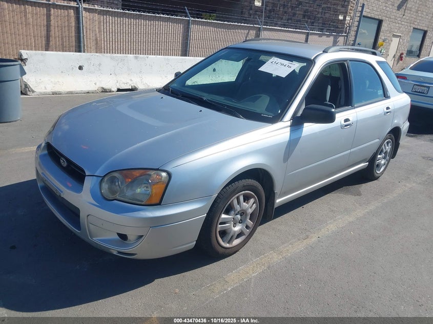 2004 Subaru Impreza 2.5Ts silver wagon gasoline JF1GG65504H804118 photo #3