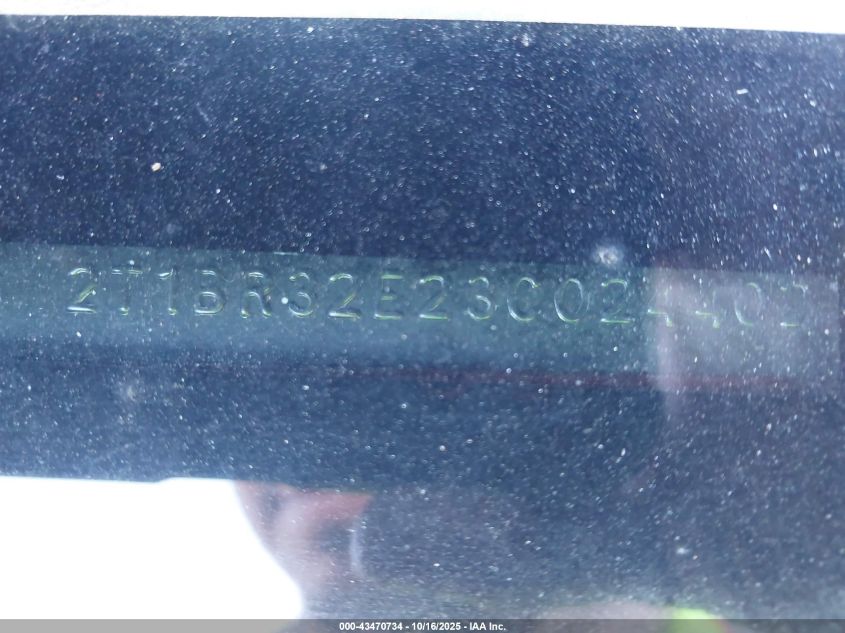 2003 Toyota Corolla Ce VIN: 2T1BR32E23C024402 Lot: 43470734