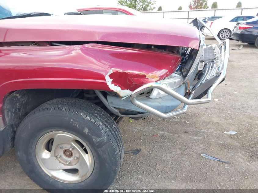 1996 Dodge Ram 1500 VIN: 3B7HF13Z7TG135462 Lot: 43470778