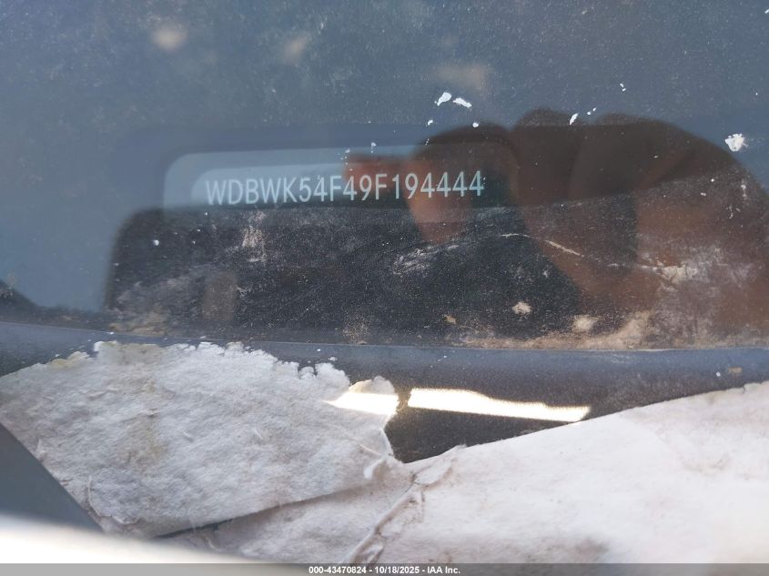 2009 Mercedes-Benz Slk 300 VIN: WDBWK54F49F194444 Lot: 43470824