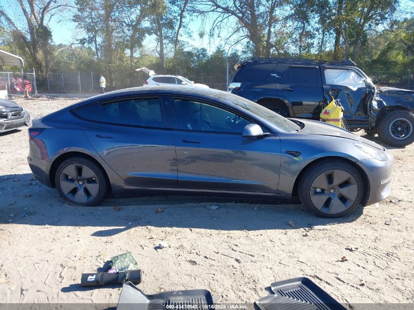 2023 Tesla Model 3 Rear-Wheel Drive VIN: 5YJ3E1EA4PF676338 Lot: 43470945