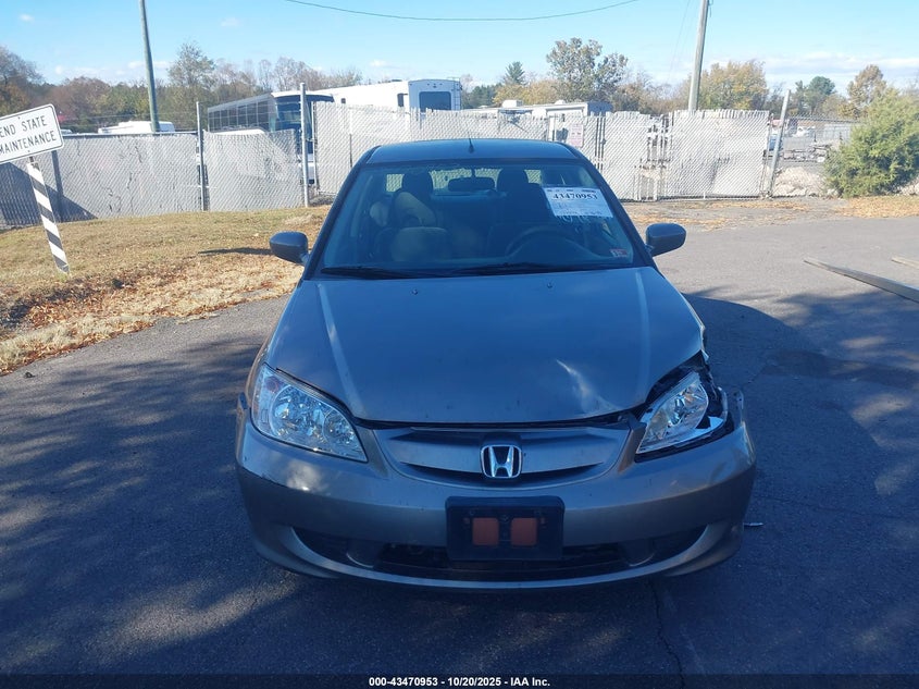 JHMES95625S013540 2005 HONDA CIVIC photo no. 12