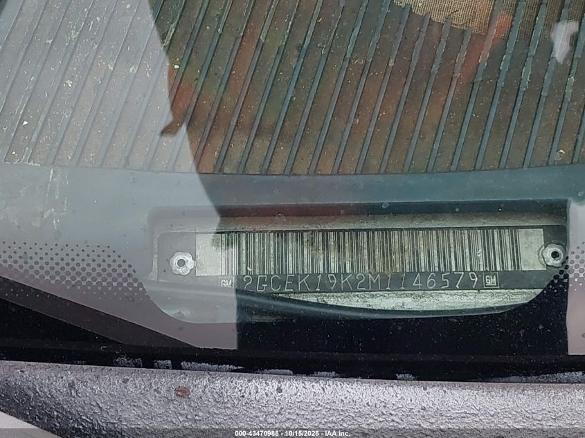 1991 Chevrolet Gmt-400 K1500 VIN: 2GCEK19K2M1146579 Lot: 43470988