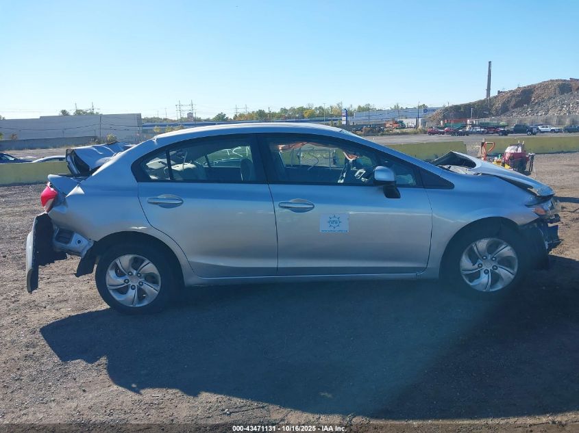 2013 Honda Civic Lx VIN: 19XFB2F58DE257522 Lot: 43471131