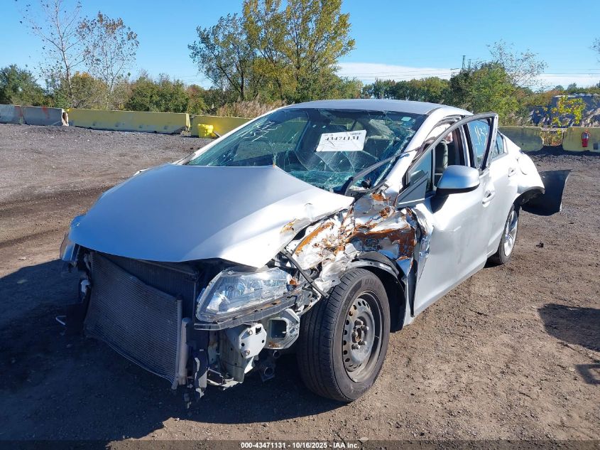 2013 Honda Civic Lx VIN: 19XFB2F58DE257522 Lot: 43471131