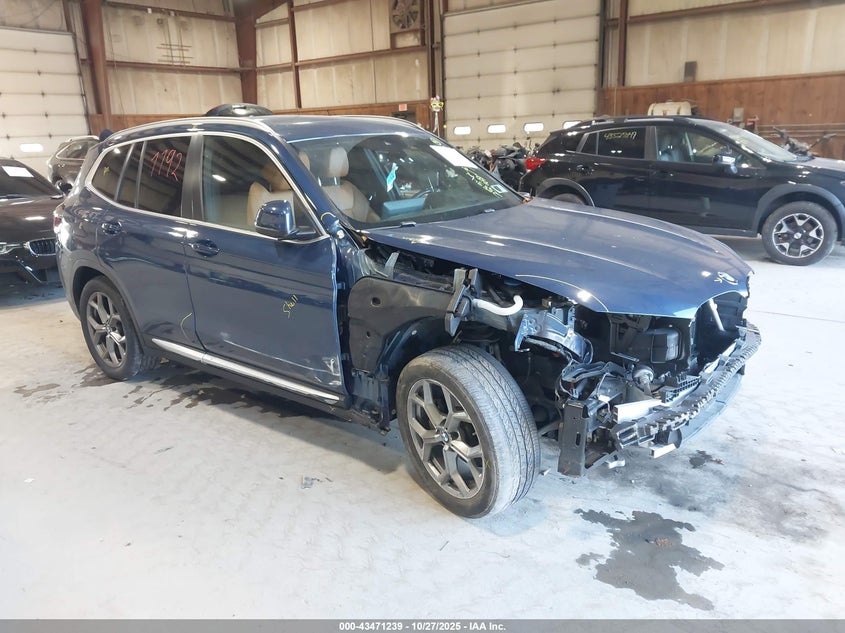 2022 BMW X3 XDRIVE30I - 5UX53DP0XN9J50225