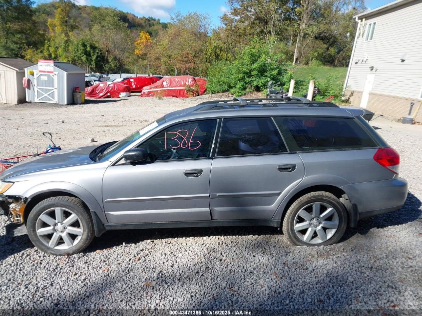 2009 Subaru Outback 2.5I VIN: 4S4BP61C297332702 Lot: 43471386