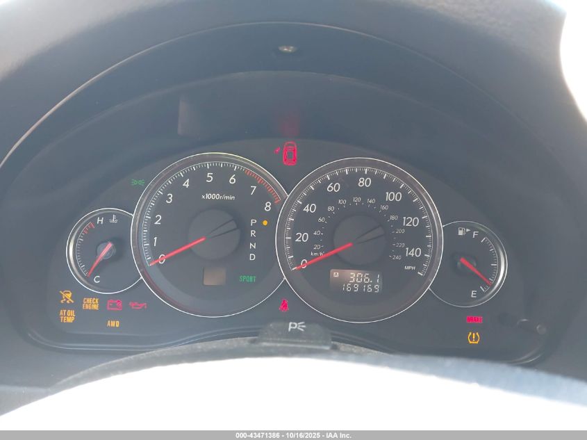 2009 Subaru Outback 2.5I VIN: 4S4BP61C297332702 Lot: 43471386