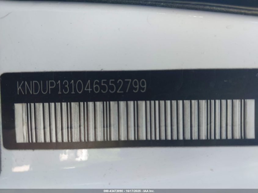 2004 Kia Sedona Ex/Lx VIN: KNDUP131046552799 Lot: 43472090