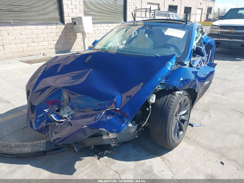 2018 Tesla Model S 100D/75D/P100D VIN: 5YJSA1E24JF295614 Lot: 43472153