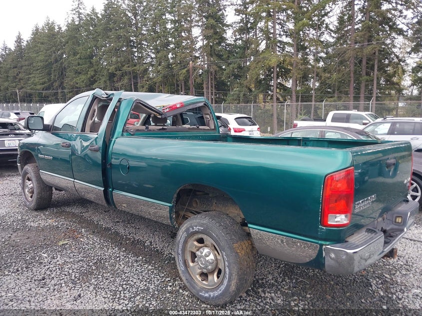 2003 Dodge Ram 2500 Slt/Laramie/St VIN: 3D7KU286X3G765479 Lot: 43472303