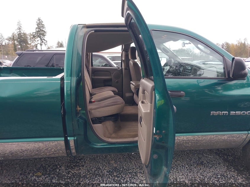 2003 Dodge Ram 2500 Slt/Laramie/St VIN: 3D7KU286X3G765479 Lot: 43472303