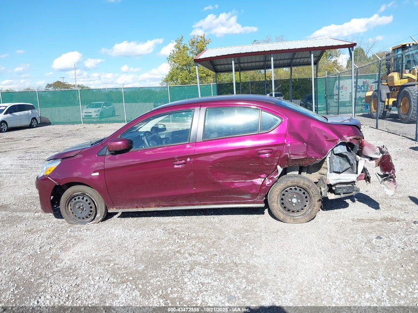 2020 Mitsubishi Mirage G4 Es VIN: ML32F3FJ6LHF06954 Lot: 43472356