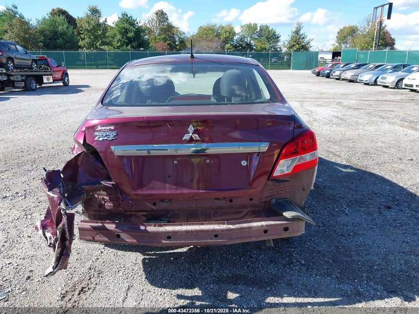 2020 Mitsubishi Mirage G4 Es VIN: ML32F3FJ6LHF06954 Lot: 43472356