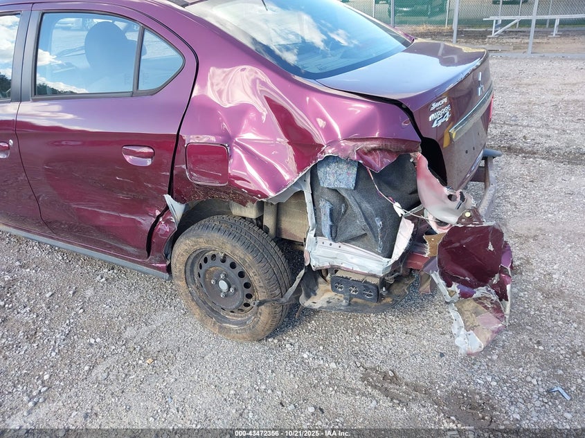 2020 Mitsubishi Mirage G4 Es VIN: ML32F3FJ6LHF06954 Lot: 43472356