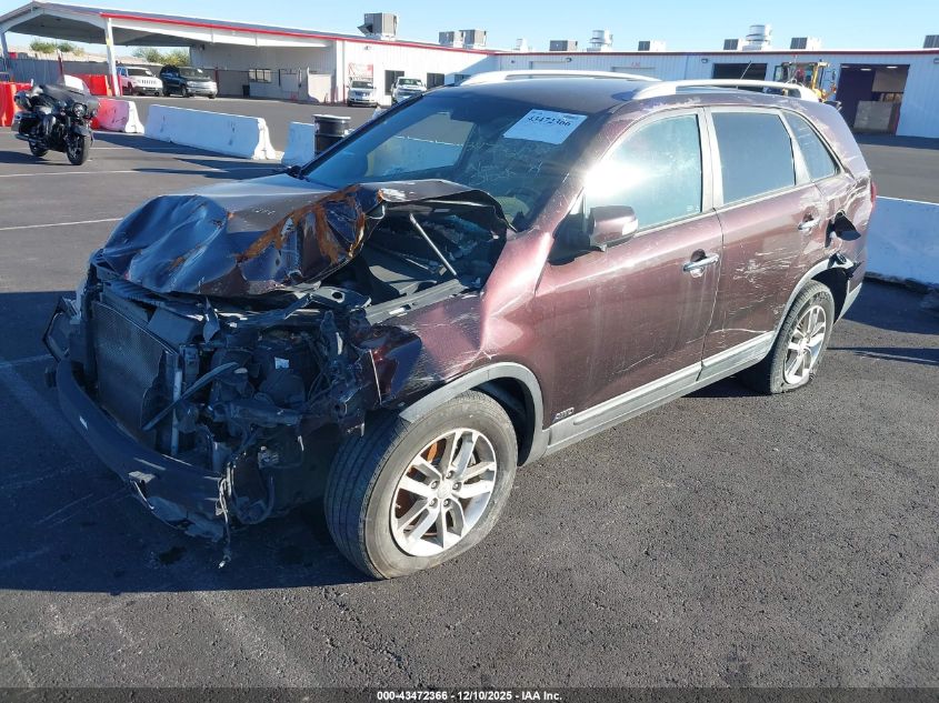 2014 Kia Sorento Lx VIN: 5XYKTCA65EG484348 Lot: 43472366