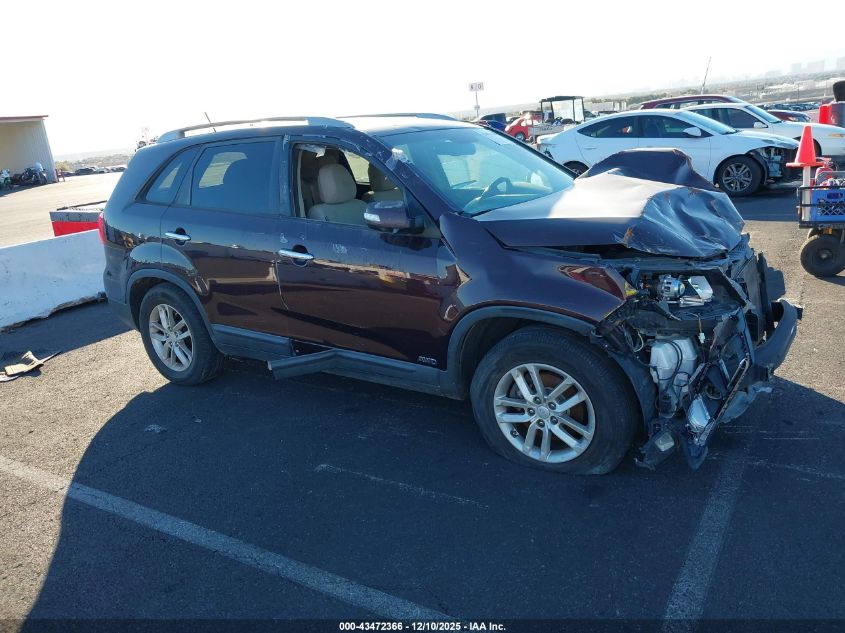 2014 Kia Sorento Lx VIN: 5XYKTCA65EG484348 Lot: 43472366