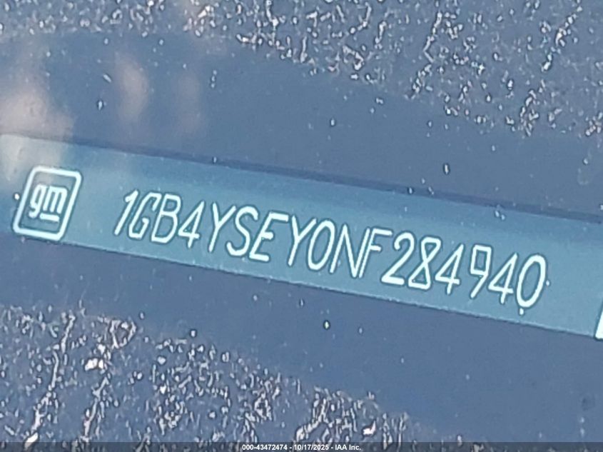 2022 Chevrolet Silverado 3500Hd Chassis Work Truck VIN: 1GB4YSEY0NF284940 Lot: 43472474