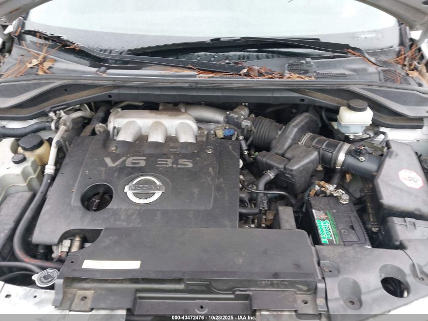 2005 Nissan Murano Se VIN: JN8AZ08W35W434098 Lot: 43472476