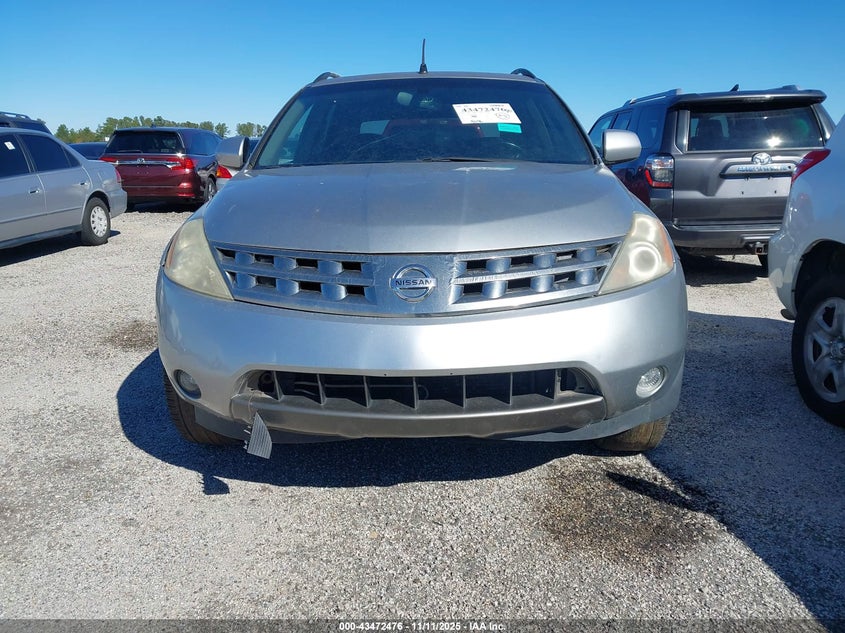 2005 Nissan Murano Se VIN: JN8AZ08W35W434098 Lot: 43472476