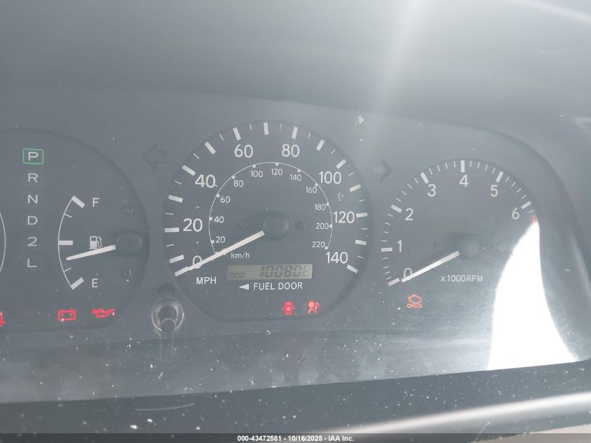 2001 Toyota Camry Le VIN: 4T1BG22K01U080551 Lot: 43472581