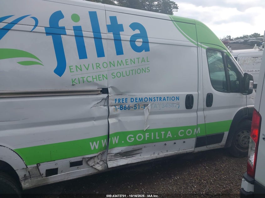 2023 Ram Promaster 2500 High Roof 159 Wb VIN: 3C6LRVDG7PE500902 Lot: 43472701