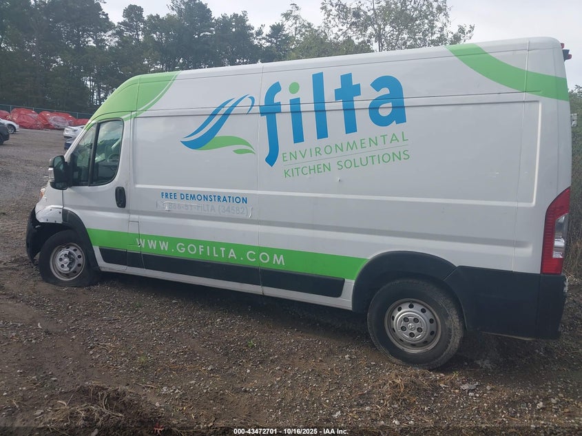 2023 Ram Promaster 2500 High Roof 159 Wb VIN: 3C6LRVDG7PE500902 Lot: 43472701