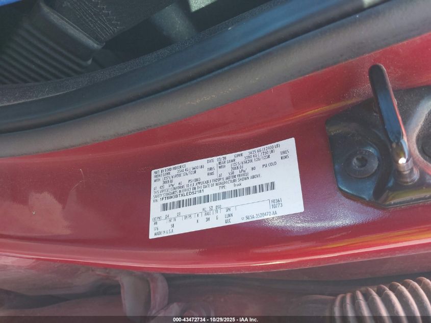 2020 Ford F-350 Lariat VIN: 1FT8W3BTXLED52181 Lot: 43472734