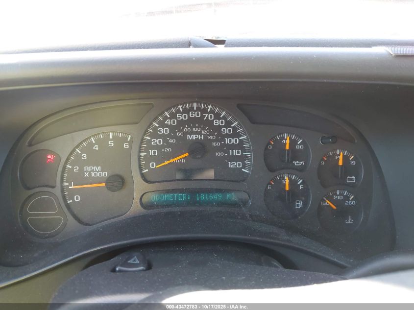 2003 Chevrolet Avalanche 1500 VIN: 3GNEC13T93G316027 Lot: 43472783