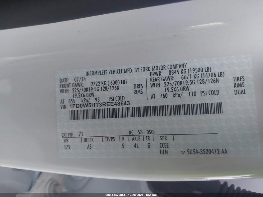 1FD0W5HT3REE48643 2024 FORD F550 photo no. 8