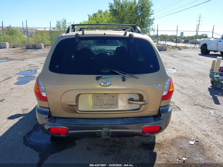 2002 Hyundai Santa Fe Gls/Lx VIN: KM8SC73D72U261172 Lot: 43472957
