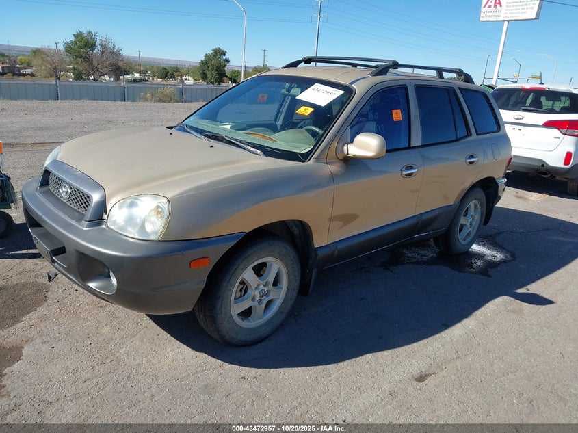 KM8SC73D72U261172 2002 HYUNDAI SANTA FE photo no. 2