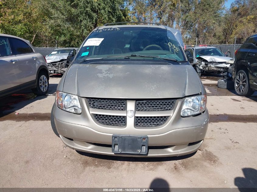 2002 Dodge Grand Caravan Ex VIN: 2B8GP74L62R505536 Lot: 43473195