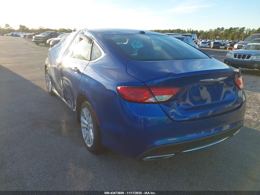 Vin: 1c3cccag6gn161603, lot: 43968546, chrysler 200 limited 20163