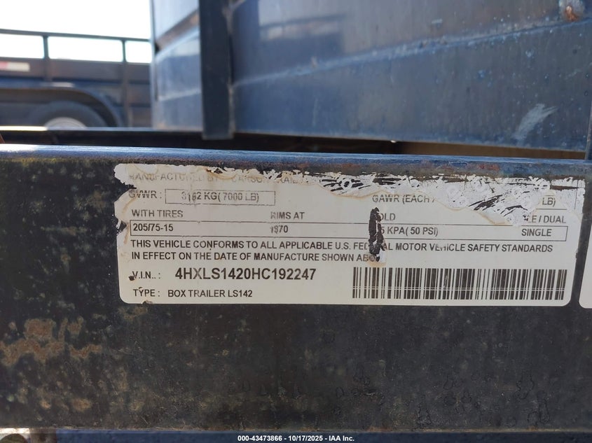 4HXLS1420HC192247 2017   photo no. 9