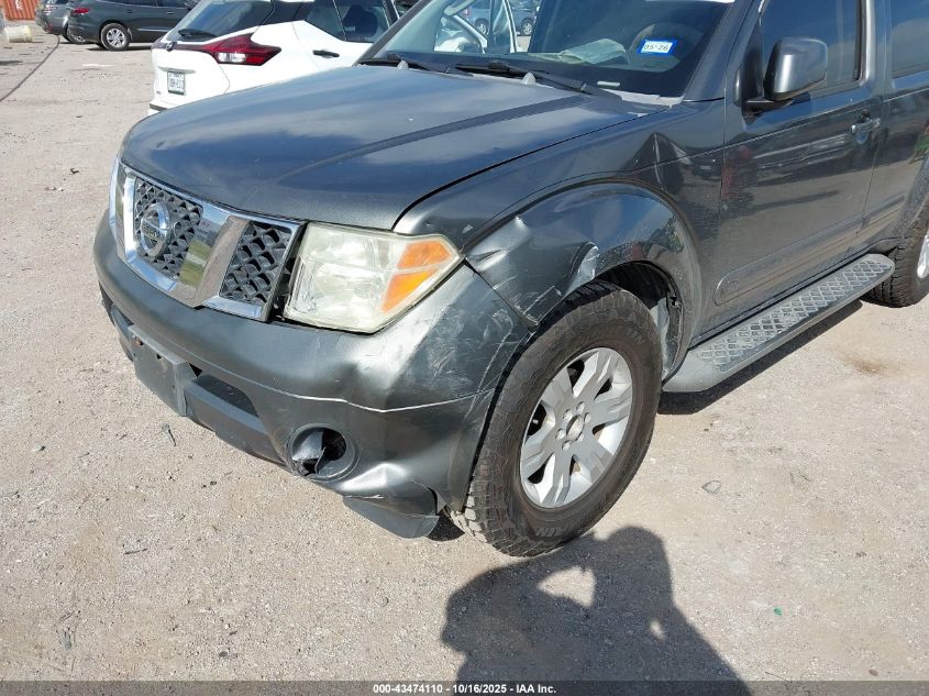 2007 Nissan Pathfinder Le VIN: 5N1AR18UX7C622780 Lot: 43474110