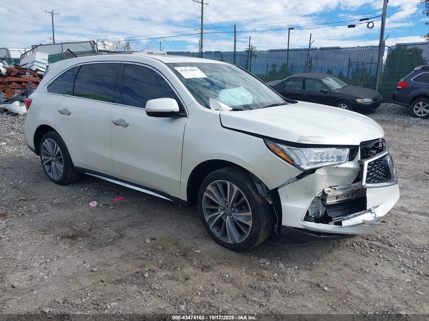 Vin: 5fryd4h58hb033726, lot: 43969100, acura mdx technology package 2017 img_1