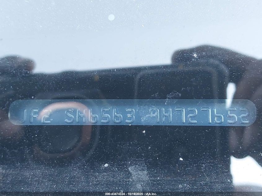 2009 Subaru Forester 2.5Xt VIN: JF2SH65639H727652 Lot: 43474324