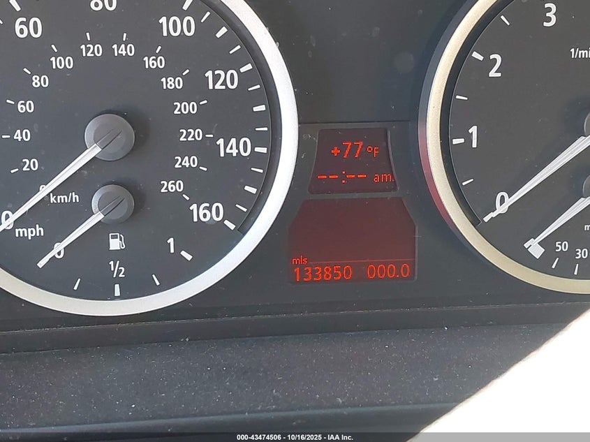 2006 BMW 525I VIN: WBANE53536CK87642 Lot: 43474506