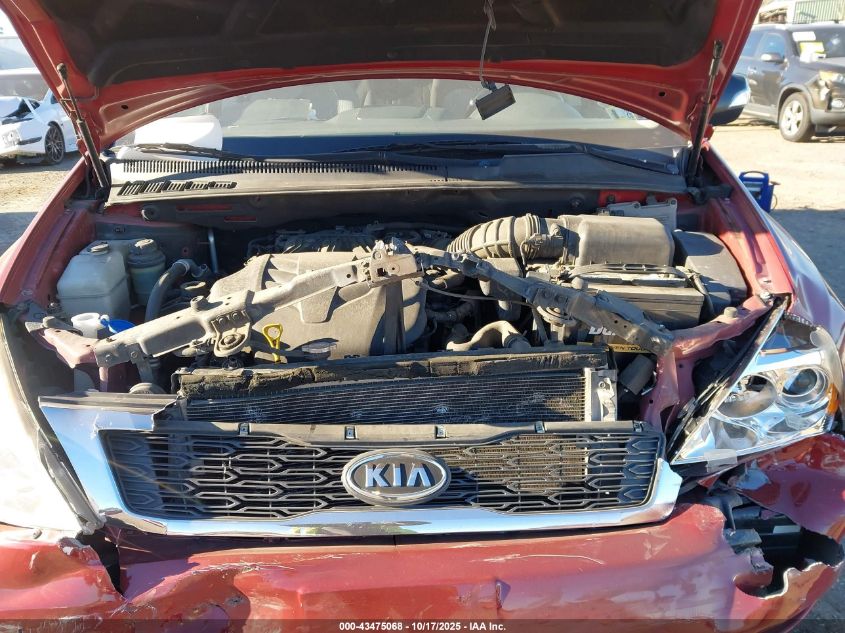 2012 Kia Sedona Lx VIN: KNDMG4C7XC6487075 Lot: 43475068