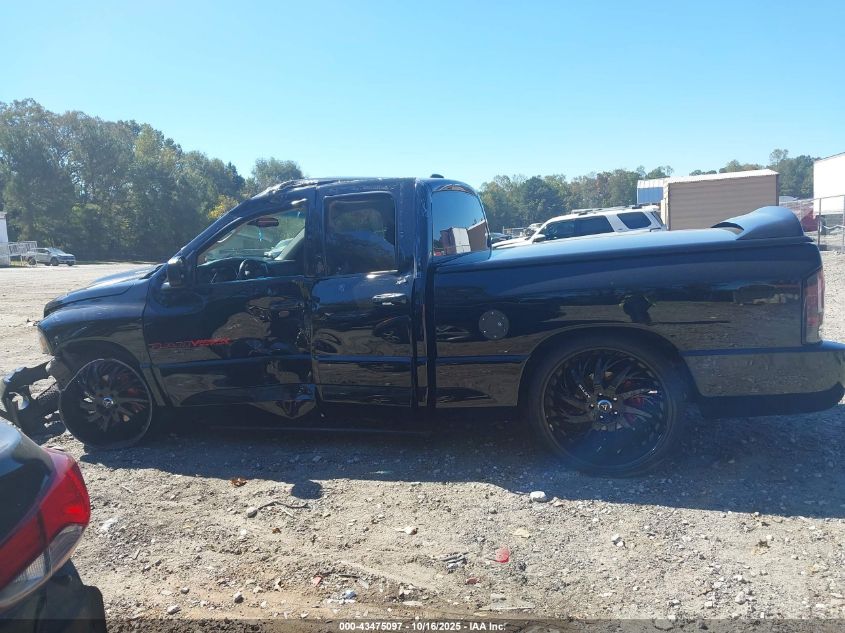 2005 Dodge Ram 1500 Srt-10 VIN: 3D7HA18H85G863878 Lot: 43475097