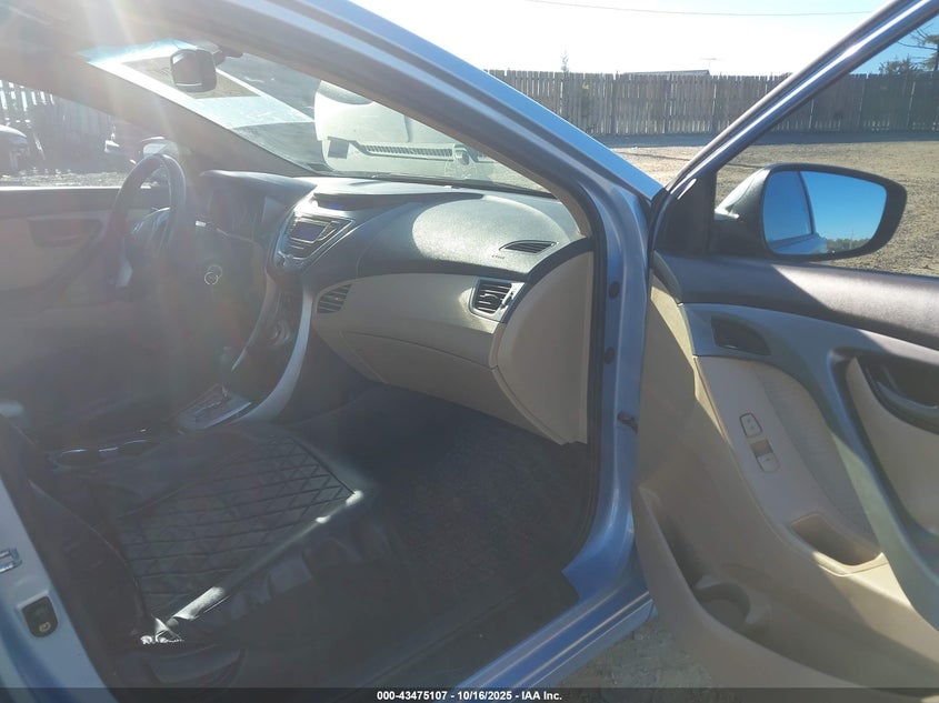 2012 Hyundai Elantra Gls (Ulsan Plant) VIN: KMHDH4AE5CU295486 Lot: 43475107