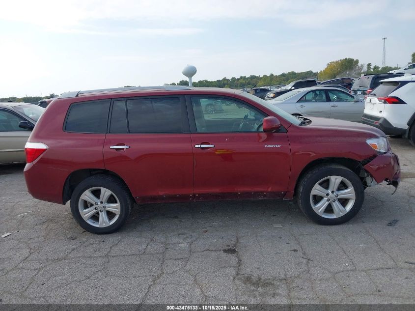 2008 Toyota Highlander Limited VIN: JTEES42A182098237 Lot: 43475133