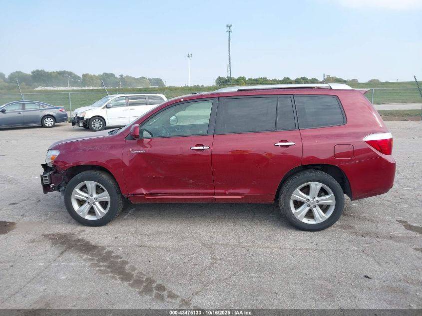 2008 Toyota Highlander Limited VIN: JTEES42A182098237 Lot: 43475133