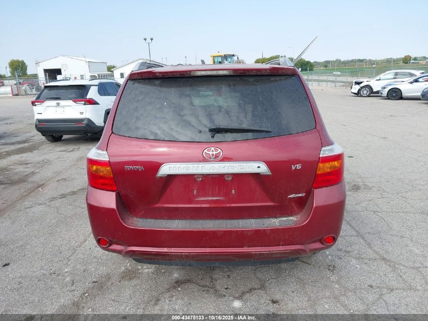 2008 Toyota Highlander Limited VIN: JTEES42A182098237 Lot: 43475133