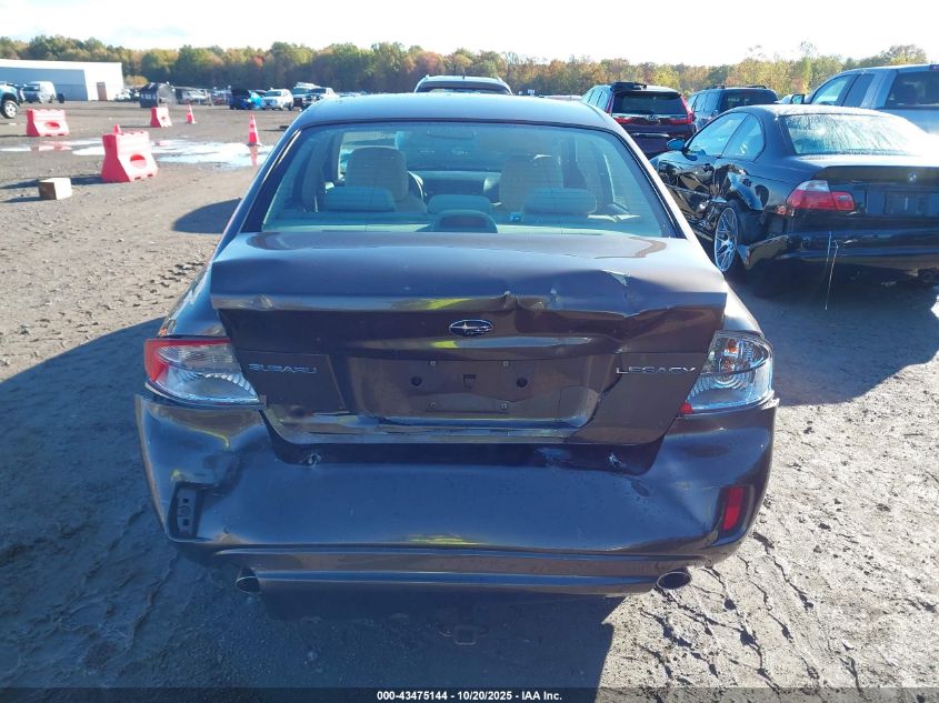2009 Subaru Legacy 2.5I VIN: 4S3BL616597219742 Lot: 43475144