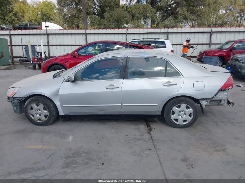 2007 Honda Accord 2.4 Lx VIN: 1HGCM56437A111737 Lot: 43475225