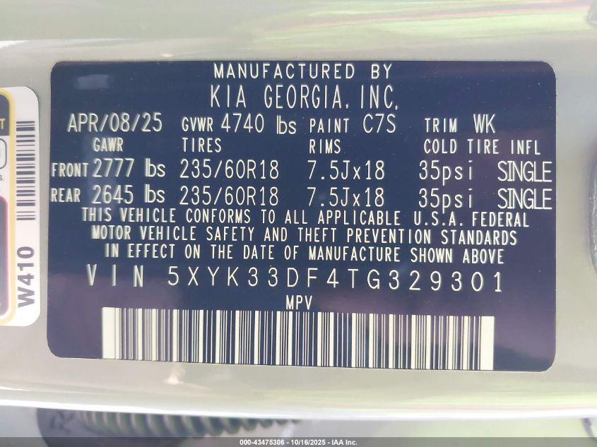 2026 KIA SPORTAGE EX 5XYK33DF4TG329301